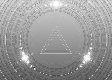 Gray Glyph Mandala Rune