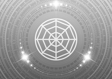 Gray Sacred Geometry Glyph