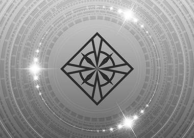 Gray Glyph Mandala Rune