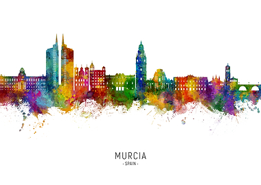 Murcia Skyline Spain