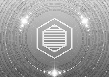 Grey Sacred Geometry Glyph