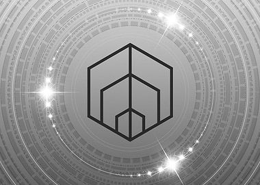 Gray Geometric Glyph Sign