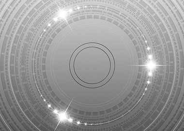 Grey Sacred Geometry Glyph