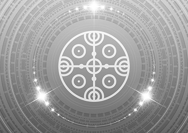 Black and White Glyph Rune