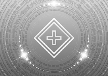 Gray Glyph Mandala Rune