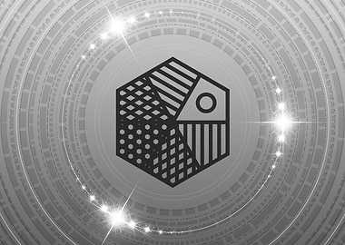 Gray Sacred Geometry Glyph