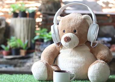 Cute Music Bear