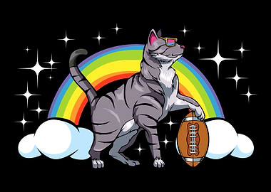 Funny Cat With Football