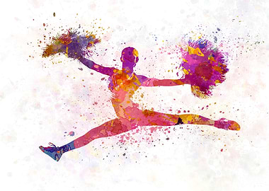 young woman cheerleader