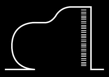 Grand Piano Line Drawing