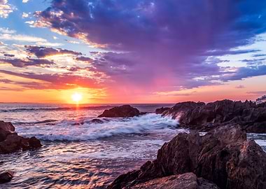 Sunset over Cape Town