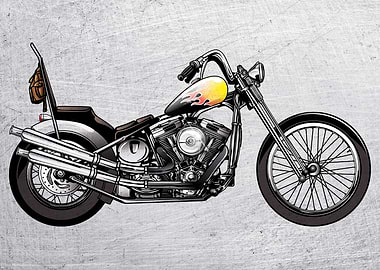 Motorbike Wall Poster 64