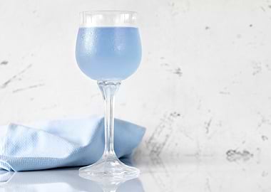 Glass of Aviation cocktail