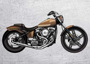 Motorbike Wall Poster 66