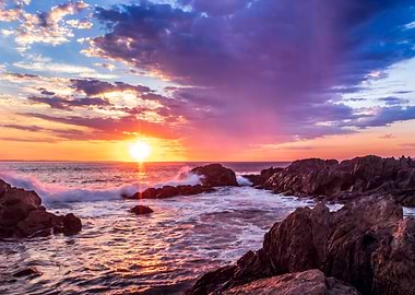 Sunset over Cape Town