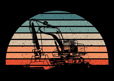 Retro Excavator Operator