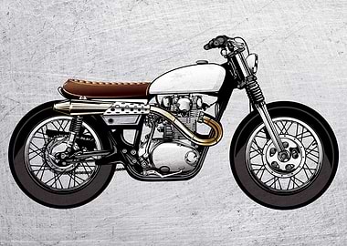 Motorbike Wall Poster Art2