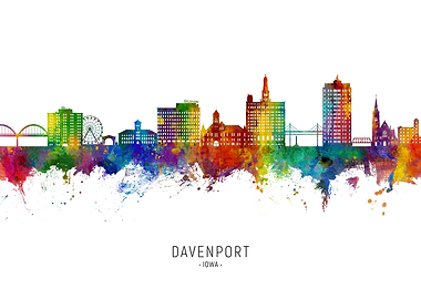 Davenport Skyline Iowa