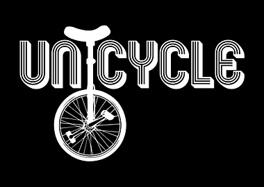 Unicycle Lettering Bike