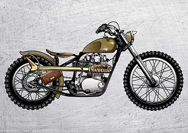 Motorbike Wall Poster 68