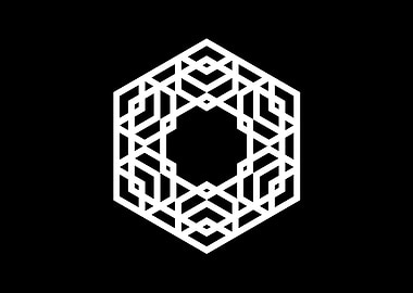 Black Sacred Geometry Rune