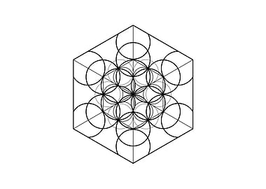 Black Sacred Geometry Rune