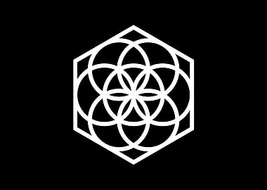 Black Geometric Glyph Rune