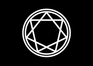 Black Geometric Glyph Rune