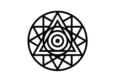 White Glyph Mandala Rune