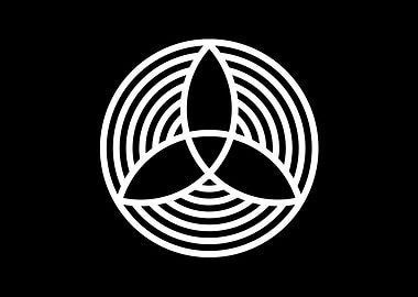 Black Geometric Glyph Rune