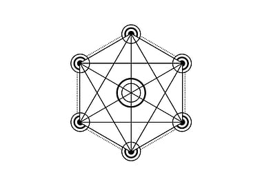 White Sacred Geometry Seal