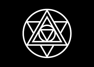 Black Sacred Geometry Rune