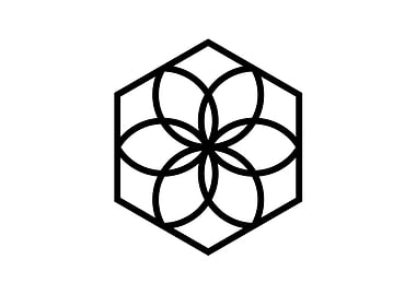 Black Geometric Glyph Rune