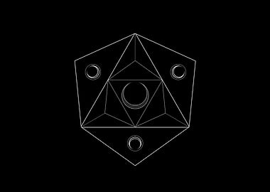 Black Sacred Geometry Rune