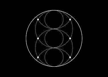 White Sacred Geometry Seal