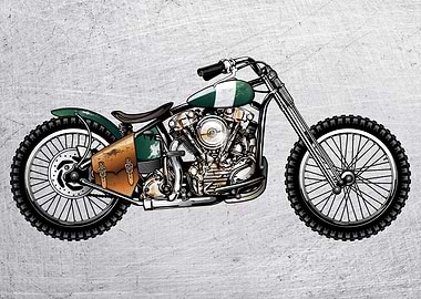 Motorbike Wall Poster 77