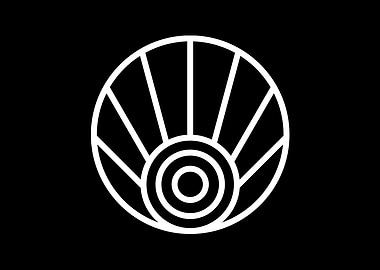 Black Geometric Glyph Rune