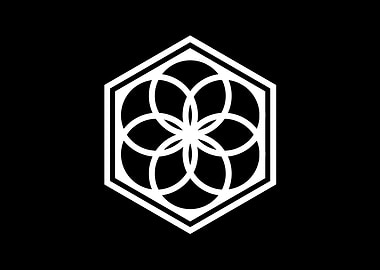 Black Geometric Glyph Rune