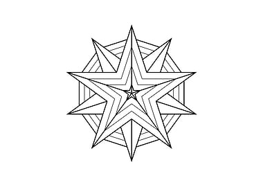 White Sacred Geometry Seal