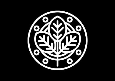 White Geometric Glyph Sign