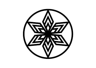 Black Glyph Mandala Rune