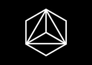 Black Geometric Glyph Rune