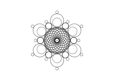 White Sacred Geometry Seal