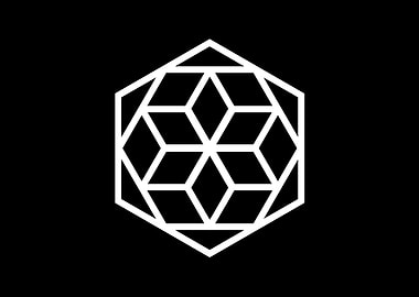 Black Geometric Glyph Rune