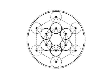 White Sacred Geometry Seal