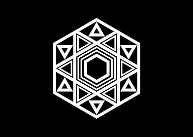 White Sacred Geometry Seal