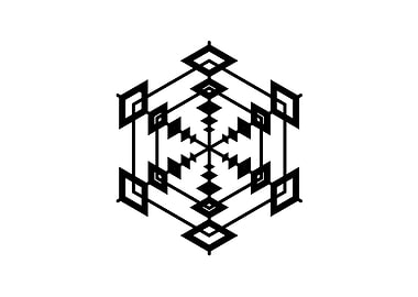 Black Glyph Mandala Rune