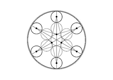 White Sacred Geometry Seal