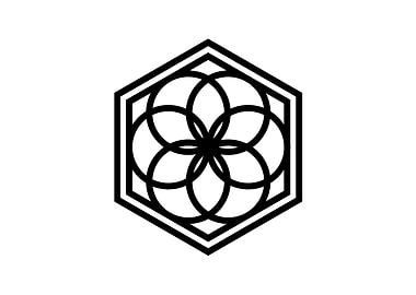 Black Geometric Glyph Rune