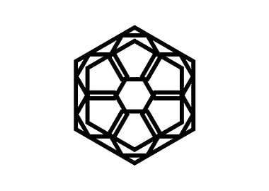 Black Geometric Glyph Rune